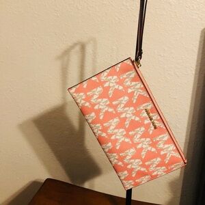 Michael Kors Pink and White Wristlet